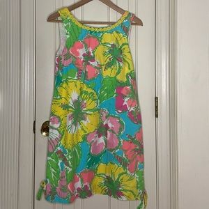 Lilly Pulitzer Mila Shift Dress | Blue, Yellow, Pink, Green Floral Design